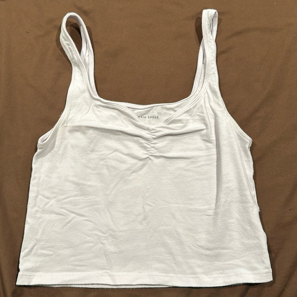 American Eagle Cinch Seam Cropped Tank Top